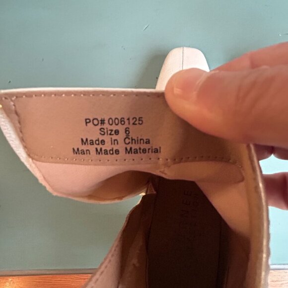 Journee Collection Haylinn Ankle Booties Square Toe Ivory White Vegan Leather - Picture 9 of 13